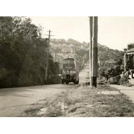 Bus in Lauderdale Avenue, Fairlight, 15th May 1940