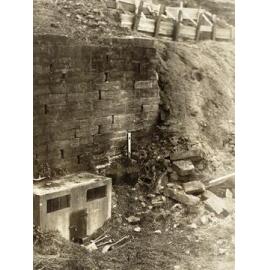 Collapsed section of wall, Lauderdale Avenue, Fairight, 9th June 1934 09.06.1934
