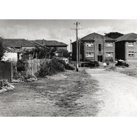 Cameron Avenue with houses, Manly, 14th September 1959