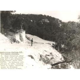 Subdivision Portion 658 off Castle Circuit, showing high rock cut, Seaforth, 27th September 1960