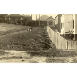 Clifford Avenue south side near Woods Parade, Fairlight, c1928