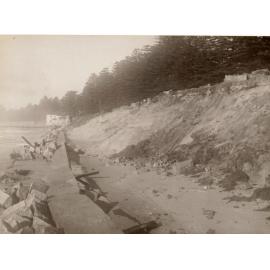 Collapsed seawall North Steyne, Manly, 21st July 1950