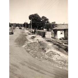 Curban Street prior to kerb and guttering, Balgowlah Heights, August 1954