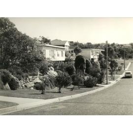 Curban Street, street lawns, Balgowlah Heights, 1964