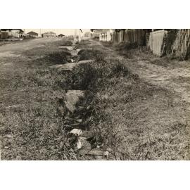 Dudley Street road drainage, Seaforth, 23rd August 1932
