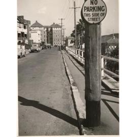East Esplanade south from Wood Street, Manly, September 1954