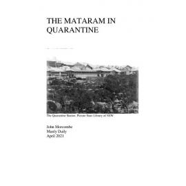 The ship Mataram in Quarantine at Manly in 1918