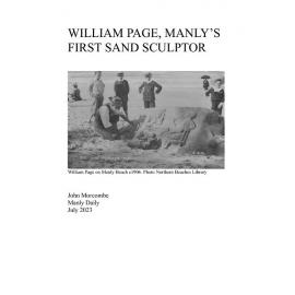 William Page, Manly's first Sand Sculptor