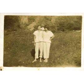Nancy Wooldridge on left with June Price at Newport Beach