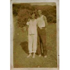 Nancy Wooldridge and Walter Carpenter at Newport Beach