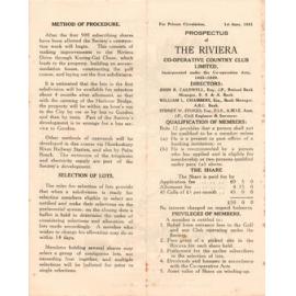 Prospectus for The Beautiful Riviera, West Head, June 1931