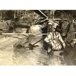 Labourers work on 54-inch culvert, North Harbour, 22nd July 1938