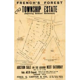 Frenchs Forest Township Estate adjoining Soldier's Settlement, Forestville