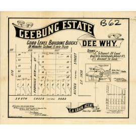 Geebung Estate, Dee Why : Subdivision Plan