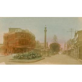 Handcoloured Postcard of the Corso, Manly.