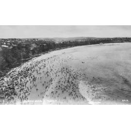 Aerial view of Ocean Beach at Manly