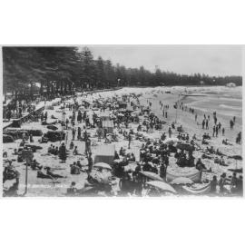 Crowded day at Manly Beach