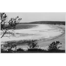 Elevated view of beach at Narrabeen