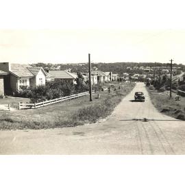 Fromelles Avenue from Montauban Road, Seaforth, 5th January 1956