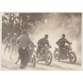 Motorcycle racing at 'Boomerang Farm' in Frenchs Forest.