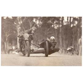 Motorcycle racing at 'Boomerang Farm' in Frenchs Forest.
