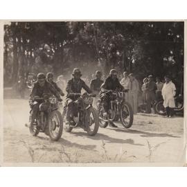 Motorcycle racing at 'Boomerang Farm' in Frenchs Forest.