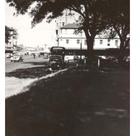 Gilbert Park looking towards Manly Wharf, Manly, 27th August 1948