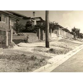 Griffiths Street footpath, Fairlight, 14th September 1948