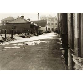 Henrietta Lane looking to Hotel Pacific, Manly, 1st July 1937