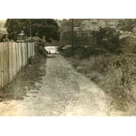 Lister Lane, north from Clarence Street, Balgowlah, 23rd December 1938