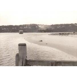 Low water at Clontarf, Clontarf, 20th December 1949 and ferry