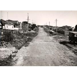 MacMillan Street from Frenchs Forest Road, Seaforth, October 1952