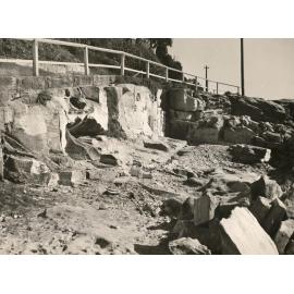 Marine Parade boatshed excavation, Manly, August 1954
