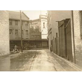 Market Lane to Sydney Road, showing Olympic Cinema, Manly, 19th December 1935