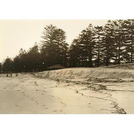 North Steyne beach showing scour, Manly, 25th June 1937