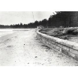 North Steyne seawall, Manly, 25th June 1937