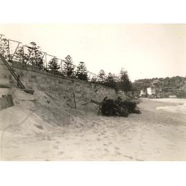 North Steyne seawall erosion, Manly, on 4th June 1943