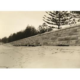 North Steyne seawall scour, Manly, 25th June 1937