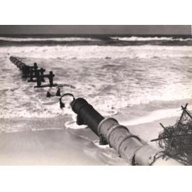Ocean Beach pipes, Manly, 25th May 1943