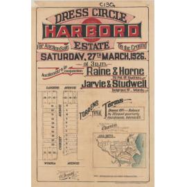 Dress Circle Estate, Freshwater, 1926: Subdivision Plan