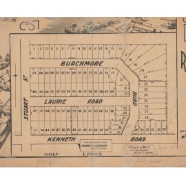 Golf View Estate, Manly Vale 1911: Subdivision Plan