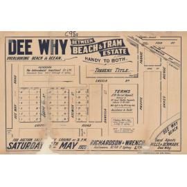 Dee Why, Beach & Tram Estate, Dee Why : Subdivision Plan