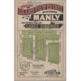 Grand View Estate, North Balgowlah 1921: Subdivision Plan