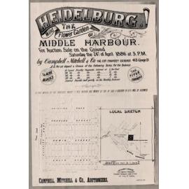 Heidelburg Estate, Forestville/Killarney Heights area, 1886: Sibdivision Plan