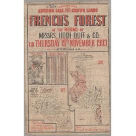 Frenchs Forest, Crown land sale, 1903: Subdivision Plan