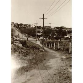 Path from Jamieson Avenue to Griffiths Street, Fairlight, October 1954