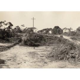 Peacock Street with contruction works continuing, Seaforth, September 1954