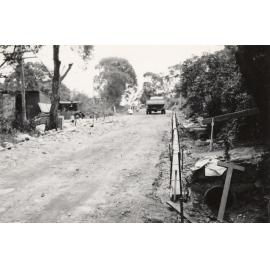 Peronne Avenue roadworks, Clontarf,  1956