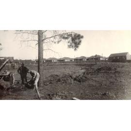 Phillip Avenue from Baranbali Ave, contruction works, Seaforth, 24th July 1947