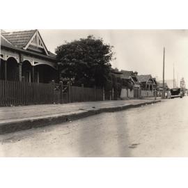 Pittwater Road opposite Rolfe Street, Manly, 20th October 1937